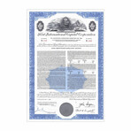 Ford International Capital Corp. Bond Certificate // $1,000 // Blue // 1980s