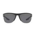 Men's Linea Rossa Pillow Polarized Sunglasses // Matte Black + Gray