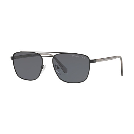 Men's Pilot Polarized Sunglasses // Black + Gray