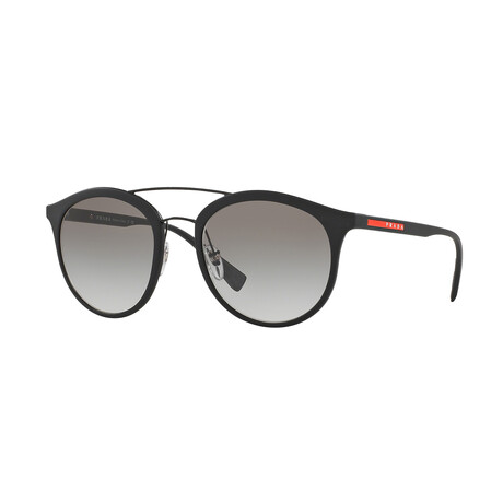 Men's Linea Rossa Oval Sunglasses // Black + Gray