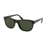 Men's Heritage Rectangle Sunglasses // Havana + Green