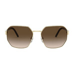 Women's Millennials Rectangle Sunglasses // Pale Gold + Gray