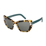 Women's Cateye Sunglasses // Medium Havana + Gray
