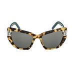 Women's Cateye Sunglasses // Medium Havana + Gray