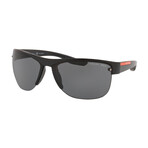 Men's Linea Rossa Pillow Polarized Sunglasses // Matte Black + Gray