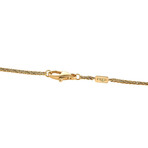 Fred of Paris // Baie Des Anges 18K Yellow Gold Diamond + Turquoise Necklace // 34" // Estate