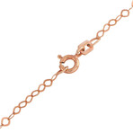 Roberto Coin // 18K Rose Gold Diamond Flower Necklace // 18" // Estate