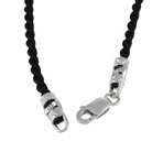 Nouvelle Bague // Sterling Silver + Diamond Pendant Necklace // 14" // Estate