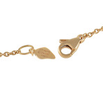 Piaget // 18K Rose Gold Diamond Rose Pendant Necklace // 16" // Estate