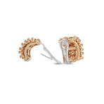 Roberto Coin // Appassionata 18K Rose Gold Diamond Earrings // Estate