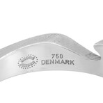 Georg Jensen // Fusion 18K White Gold + 18k Rose Gold Puzzle Band Ring // Ring Size: 7 // Estate