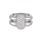 Chaumet // 18K White Gold Diamond Ring II // Ring Size: 5.5 // Estate