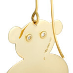 Roberto Coin // 18K Yellow Gold Teddy Bear Dangle Earrings // Estate