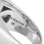 Marina B. // 18K Yellow Gold + 18k White Gold Amethyst + Topaz Ring // Ring Size: 6.75 // Estate