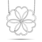 Poiray // 18K White Gold Diamond Pendant Necklace // 16" // New