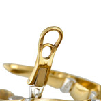 Craig Drake // 18K Yellow Gold Diamond Earrings // Estate