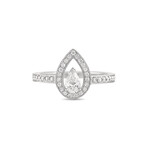 Fred of Paris // Lovelight Platinum + Diamond Ring // Ring Size: 6.5 // Estate