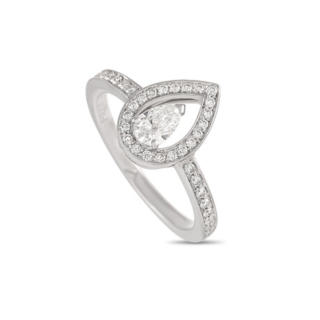Fred of Paris // Lovelight Platinum + Diamond Ring // Ring Size: 6.5 // Estate