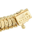 Jose Hess // 14K Yellow Gold Diamond Bracelet // 7" // Estate