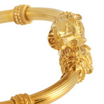 Zolotas // 18K Yellow Gold Panther Head Bracelet // 7.5" // Estate