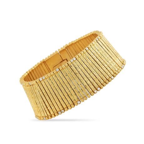 Roberto Coin // 18K Yellow Gold Diamond Bracelet // 7" // Estate