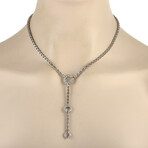 Di Modolo // 18K White Gold Diamond Circle Necklace // 17.5" // Estate