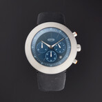 Ikepod Chronopod Blue Suede 006 Chronograph Quartz // C006-Si-Lb // Unworn