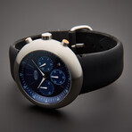 Ikepod Chronopod Blue Suede 006 Chronograph Quartz // C006-Si-Lb // Unworn
