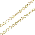 Diamond Cut Rolo Link Chain Necklace 10k Gold // 8.5mm (20")