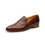 Saddle Strap Loafer // Crocodile Brown (US: 8)