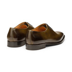 Wholecut Oxford // Olive + Black Patina (US: 6)