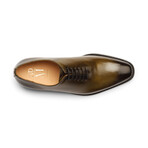 Wholecut Oxford // Olive + Black Patina (US: 6)