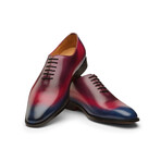 Wholecut Oxford // Blue + Pink + Purple Patina (US: 7)