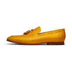 Python Print Tassel Loafers // Yellow (US: 6)