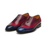 Wholecut Oxford // Blue + Pink + Purple Patina (US: 7)