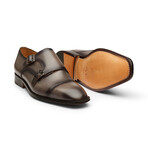 Double Monkstrap // Grey + Black Patina Finish (US: 7.5)