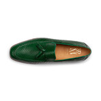 Python Print Tassel Loafers // Green (US: 6)