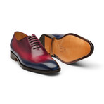 Wholecut Oxford // Blue + Pink + Purple Patina (US: 7)