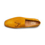 Python Print Tassel Loafers // Yellow (US: 6)