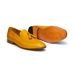 Python Print Tassel Loafers // Yellow (US: 6)