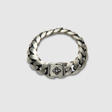 Vintage Cross Heavy Bracelet No.1 (5.5”L)