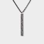 Mars Signature Pendant + Silver Bold Chain (19.7"L)