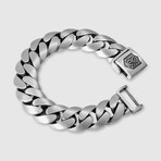 Vintage Shield Heavy Bracelet No.2 (5.5”L)