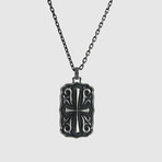 Heavy Guardian Pendant + Silver Bold Chain (19.7"L)