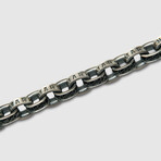 M.S Black Pave Link Bracelet (5.5”L)
