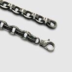 M.S Black Pave Link Bracelet (5.5”L)
