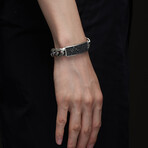 Black Pave Vine Bracelet (5.5”L)