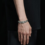 Vintage Shield Heavy Bracelet No.2 (5.5”L)