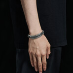 Black Pave Antique Bracelet (5.5”L)