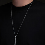 Mars Signature Pendant + Silver Bold Chain (19.7"L)